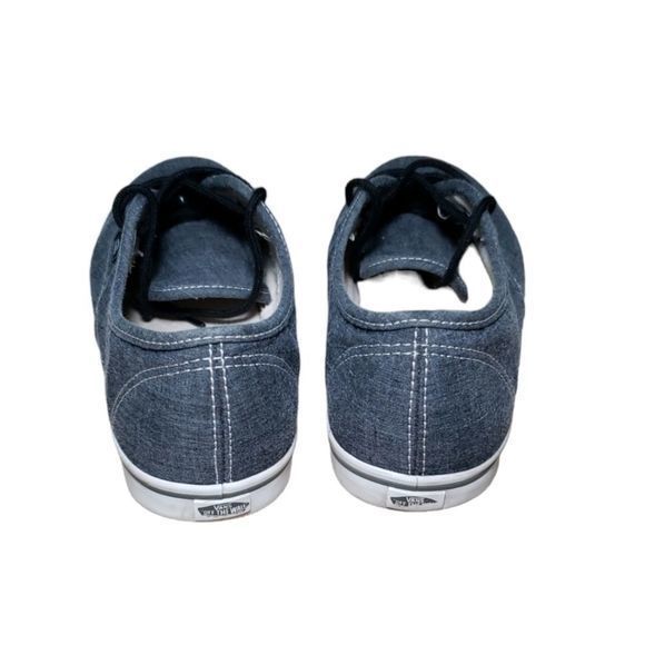 Vans Gray Denim‎ Women's Lace-up Shoes size 7.5 - Picture 4 of 5